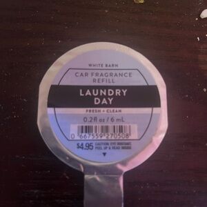 White Barn Laundry Day Car Fragrance Refill - Light Blue and Black